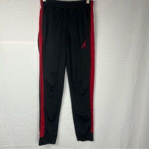 Air Jordan Black Track Pants Red Side Panels 12/13 year
